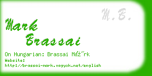 mark brassai business card